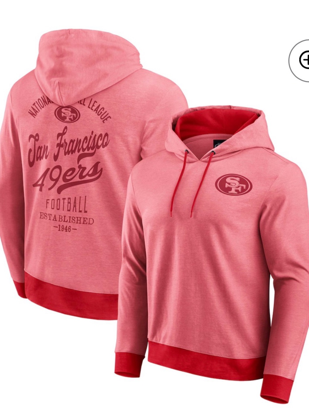 Fanatics San Francisco 49ers Darius Rucker CollectionTonal Knit Pullover Hoodie
